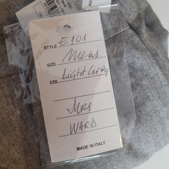 NEW Mirella Cavorso SAMPLE impeccable 100% wool silky pants Est. Sz L-XL - Picture 9 of 13